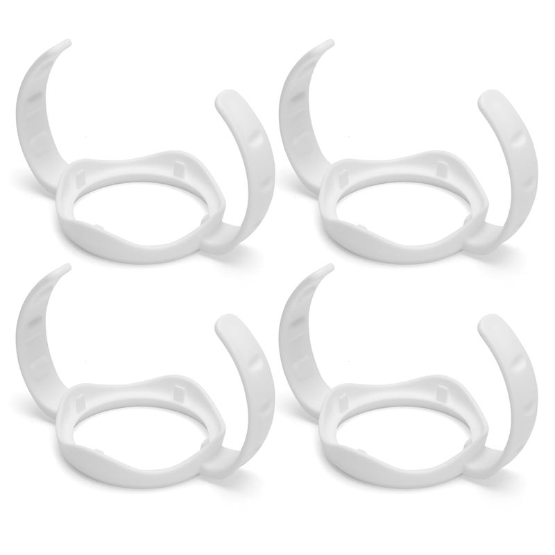 Dotshnk 4Pack Baby Bottle Handles for Evenflo Wide Neck 5oz & 9oz Baby Bottle, Baby Bottle Handles Wide Neck, Baby Bottle Holder - White - Image 1